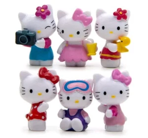 Set 6 Figuren Hello Kitty Figuren Action Figure Spielzeug Toys Cat Doll - Bild 1 von 1