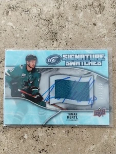 Tomas Hertl Upper Deck ICE Signature Swatches 2018-19 - Picture 1 of 3