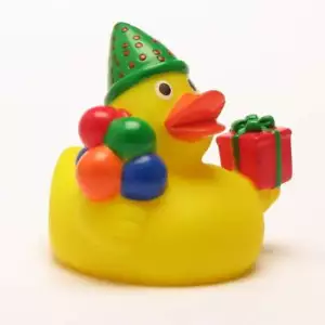 Rubber Duck Happy Birthday Bath Duck Rubber Duckie Ducky - Picture 1 of 1