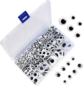 1221 Pezzi Wiggle Googly Occhi Autoadesivi Wiggle Eyes (Taglie Assortite) per... - Foto 1 di 12