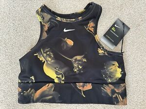 Pretty nike sports bra size medium, black and yellow  - BRAND NEW With Tags 