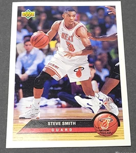 1992 1993 92 93 TARJETAS DE BALONCESTO DE CUBIERTA SUPERIOR MCDONALDS Steve Smith P24 Heat Guard - Imagen 1 de 2