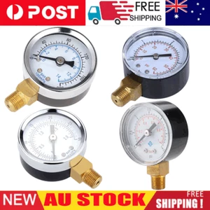 Oil Water Pressure Meter NPT 0~15,30,60,200PSI Air Compressor Pressure Gauge - Picture 1 of 15