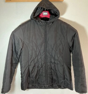 Athletech Mens Black Hooded Puffer Jacket XL - Image 1 of 3