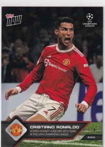 Tarjeta Topps Now 2021 de la Liga de Campeones #54 Cristiano Ronaldo puntajes récord - Imagen 1 de 2