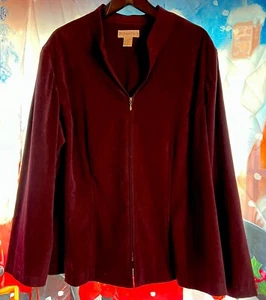 Dressbarn lila Wildleder Reißverschluss Damen Größe 3X - Bild 1 von 3