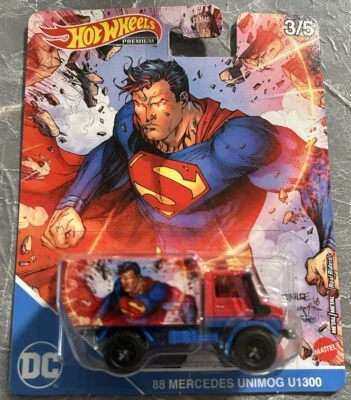 Hot Wheels Premium DC Comics Superman 88' Mercedes Unimog U1300 - Image 1 of 4