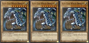 3x Blue-Eyes White Dragon (Misprint) | SDWD-EN002 | Common | Unlimited | NM - Picture 1 of 1