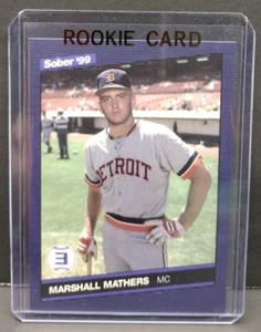 EMINEM Limited Edition Baseball Rookie Art Card SLIM SHADY MARSHALL MATHERS - Picture 1 of 2
