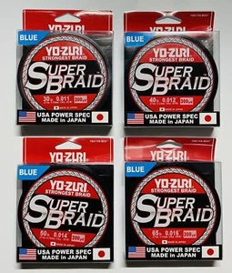 Yo-Zuri Superbraid Blue 300 Yards Superbraid Fishing Line pounds  - Select - Picture 1 of 12