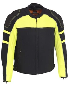Milwaukee Leather Men's Mesh Racing Jacket With Removable Rain Liner - Grn - Picture 1 of 8