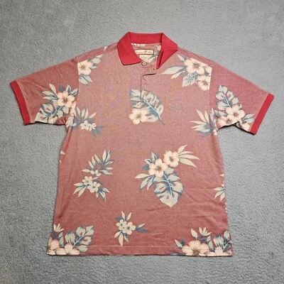 Polo Paradise Azul Para Hombre Pequeño Multicolor Manga Corta Floral Informal Foto 1 de 4