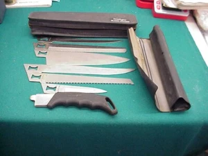 Vintage Kershaw blade Trader Interchange 6 knife blades case # 1099TF - Picture 1 of 8