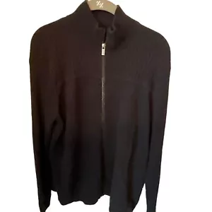 Michael Kors Schwarz 1/4 Zip Herren Pullover Pulli Large - Bild 1 von 5