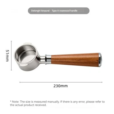 Coffee Maker Bottomless Handle Two Ears Home Double Cup Filter Disassemble - Image 1 of 4