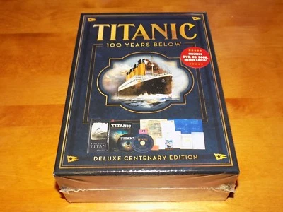 ТИТАНИК 100 ЛЕТ НИЖЕ Национальный архив книга DVD CD памятная упаковка комплект новый  - Изображение 1 из 4