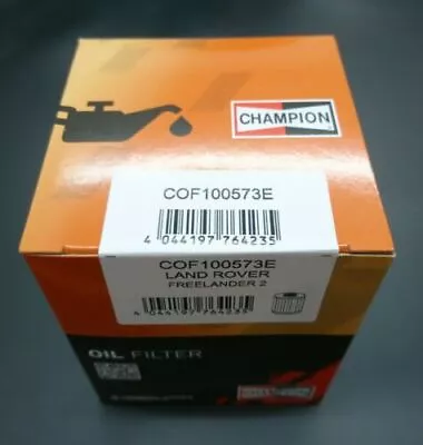 FILTRO DE ACEITE DE MOTOR CHAMPION - COF100573E - LANDROVER FREELANDER 2 - LR001419 Foto 1 de 2