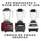 JTC OmniBlend Pro Commercial Blender With One Jug Three Colours Smoothie Shake