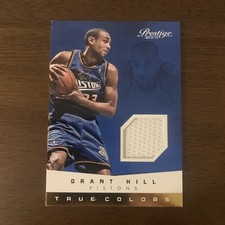 2013-14 Panini Prestige True Colors Materials Grant Hill #10 HOF