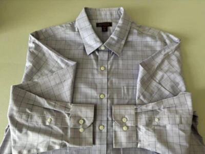RED HOUSE  NWT Button-Down Window Pane Plaid Long Sleeve  L - Image 1 of 4