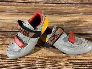 LAKE Vintage Road Cycling Shoes Biking Boots Size EU41 US7 Mondo 256 cs770 - Picture 1 of 10