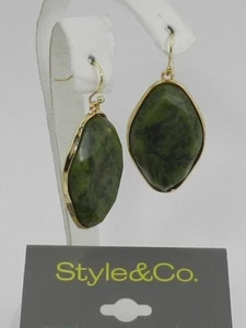 Style & Co Gold -Tone Stone Hook Drop Earrings - Picture 1 of 3