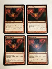 4x MTG Conflux maniacal RAGE EX/NM Magic Card Magic the Gathering