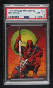 1993 SkyBox Marvel Masterpieces Deadpool #55 PSA 8