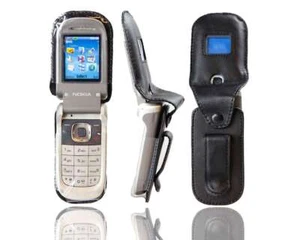 caseroxx Leather-Case with belt clip for Nokia 2760 in black made of genuine lea - Picture 1 of 1