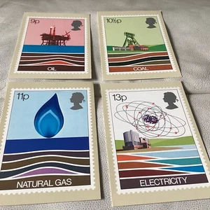 Briefmarken Postkarten Energie 1978 Vintage Postkarten - Bild 1 von 2
