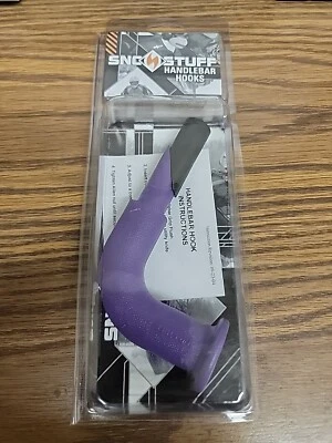 NEW Sno-Stuff PURPLE 90 Degree Snowmobile Handlebar Hook. #104-090-86 - Image 1 of 3