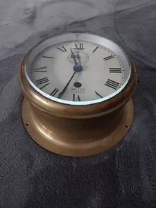 Antique Smiths Empire Ship Wall Clock - England 1900s Works But No Key - Picture 1 of 6