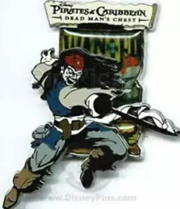 Prendedor Disney 46933 WDW Piratas del Caribe Cofre del Hombre Muerto Jack Sparrow LE - Imagen 1 de 5