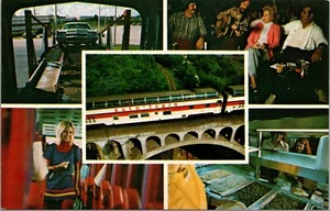 Vtg Passengers & Automobiles Auto Train Railroad Washington to Florida Postcard - Picture 1 of 2