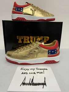#446 of 1000 LE Auth Trump GOLD Low Top Sneaker Herren 10 * SOLD OUT * RARE * NEU - Bild 1 von 14
