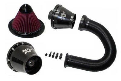 K&N Black Apollo Universal Cold Air Intake Induction Air Box Filter RC-5052AB - Image 1 of 2