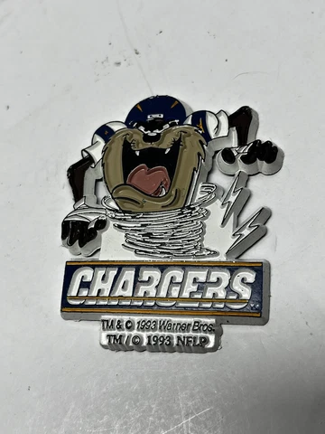 TAZ SAN DIEGO CHARGERS LA LOONEY TUNES Vtg NFL Football MAGNET Standings Board Cover
