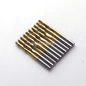 5x 1/8" Titanium Coat 2 Two Flute Carbide Ball Nose End Mills CNC Bits 17mm AU - Picture 1 of 3