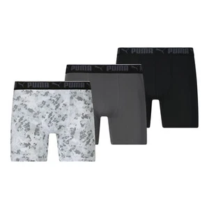PUMA MEN'S 3 PACK - PHG 231 - WHITE CAMO MEDIUM - BOXER BRIEF UNDERWEAR PERFO - Picture 1 of 1