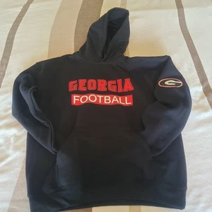 Georgia Bulldogs Football Black Pullover College Sweatshirt Hoodie Unisex NCAA - Picture 1 of 7