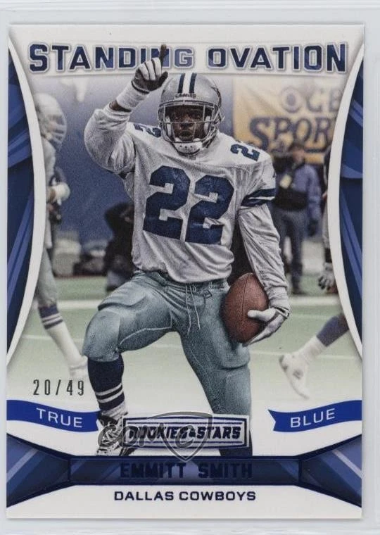 2016 Panini Rookies & Stars Standing Ovation True Blue /49 Emmitt Smith #6 HOF - Image 1 of 2