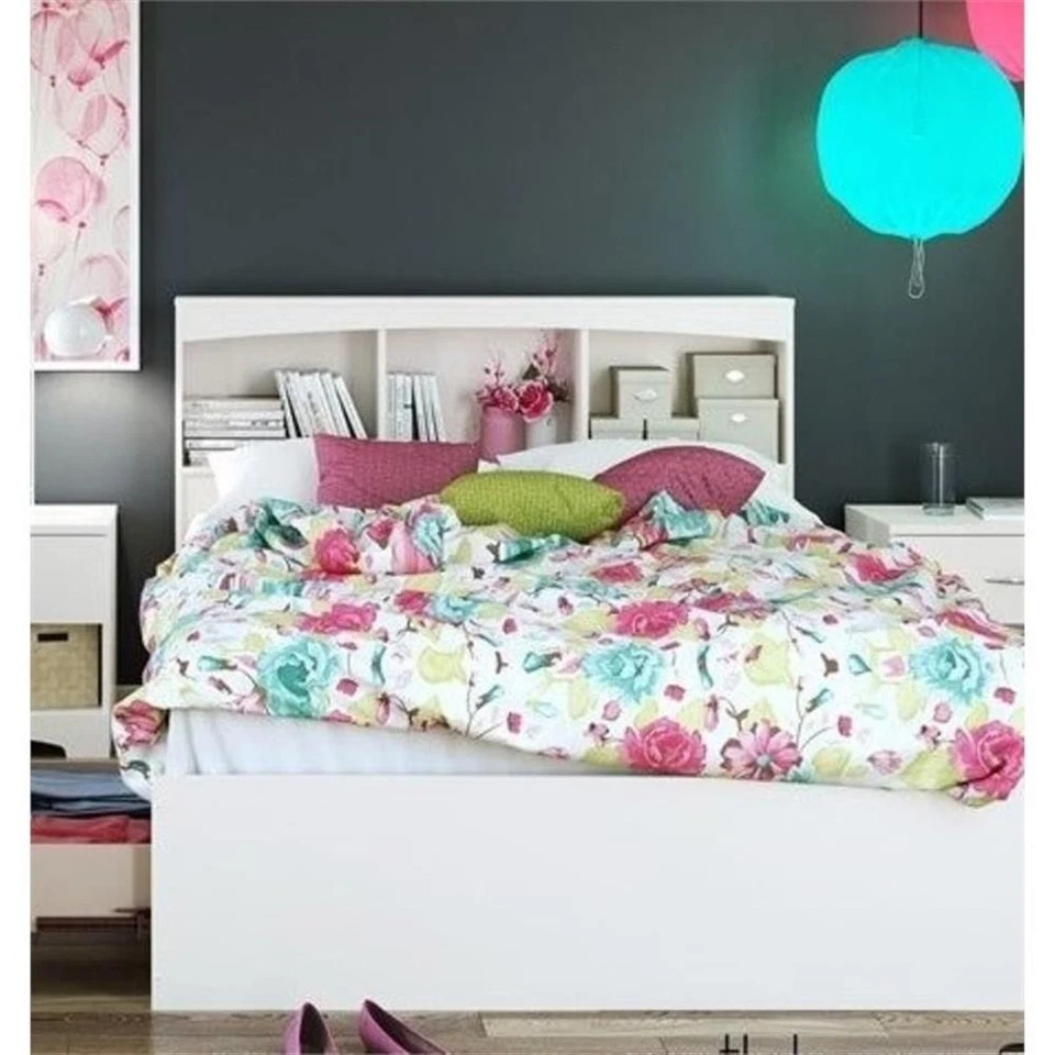 South Shore Step One Full Bookcase Headboard in Pure White - Image 1 of 1