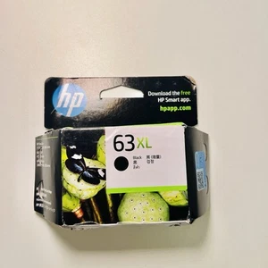 Genuine HP 63XL-63 Black Ink Cartridge DeskJet OfficeJet Envy Exp 4/2026 - New - Picture 1 of 5