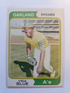 1974 Topps Vida Blue #290 EX/MT - Bild 1 von 2