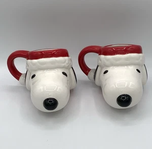2 Peanuts 2019 SNOOPY Weihnachten 3D Becher Tassen 16 oz Vandor - Bild 1 von 9