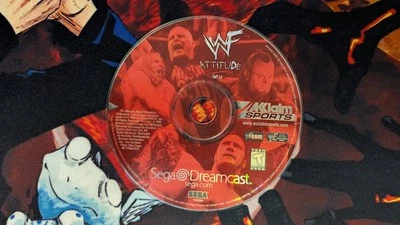 WWF Attitude (Sega Dreamcast, 1999)- Disc Only Tested Working  - Image 1 of 2