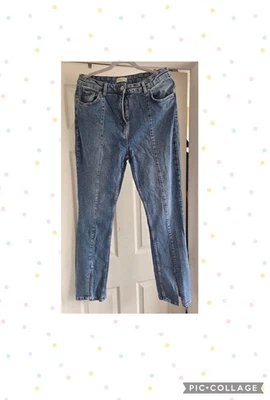 Papaya Split Hem Denim Blue Jeans  sz 16 - Image 1 of 2