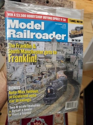 Model Railroader Magazine 3 issues May August December 1999 Model Trains Vintage - Image 1 of 2