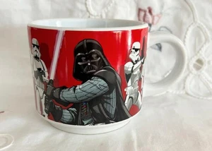 Vintage Star Wars Mug w Storm Troopers + Darth Vader 3" Tall Diameter 3.5" - Picture 1 of 7