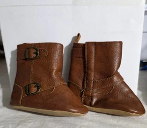 Brown baby Boots Size 3-6M - Picture 1 of 7